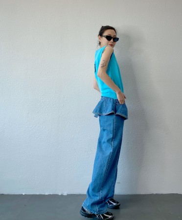 Ruffle Jeans #250420